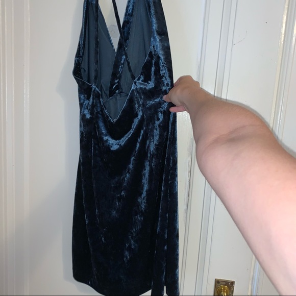 Zara Velvet Strappy Mini Dress XS - Picture 4 of 5